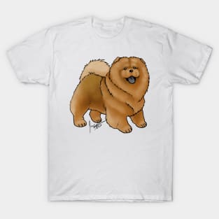 Dog - Chow Chow - Red T-Shirt